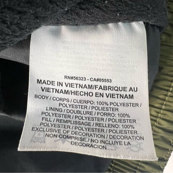 Nike Graphic Bomber Jacket Mens Medium Black/Green Zip Windbreaker - Picture 11 of 13